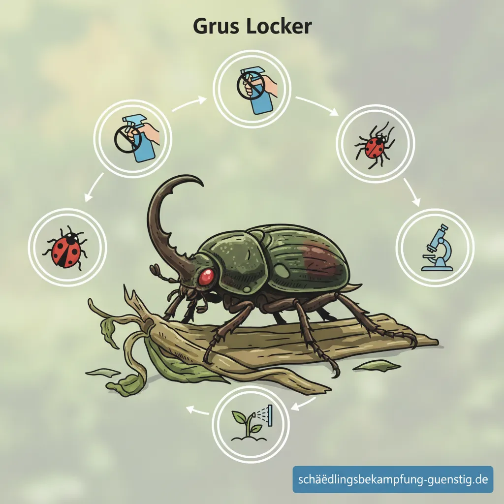 Ein Grus locker, auch Maulwurfsgrille genannt, gräbt sich durch die Erde